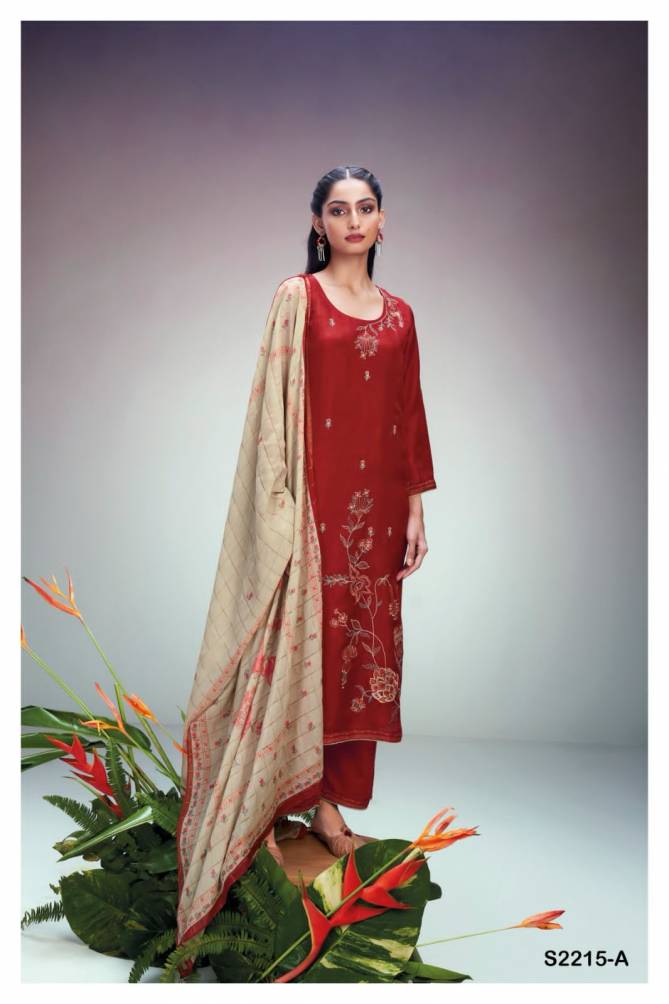 Genuli 2215 By Ganga 82215 Wholesale Dress Material manufacturers